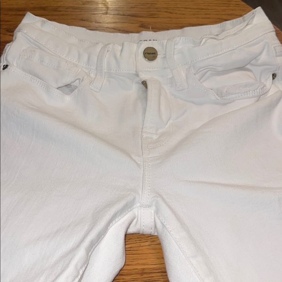 Frame Denim Women's Crisp White Le Skinny de Jeanne Crop Jeans 25 - Picture 5 of 12